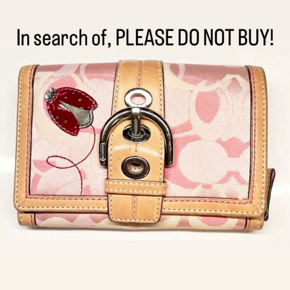 Coach ladybug wallet